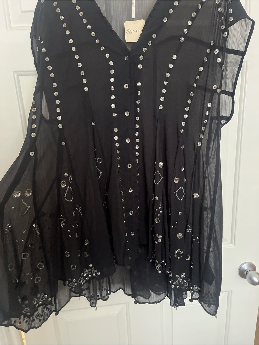 Free People Black mini dress - Picture 4 of 6